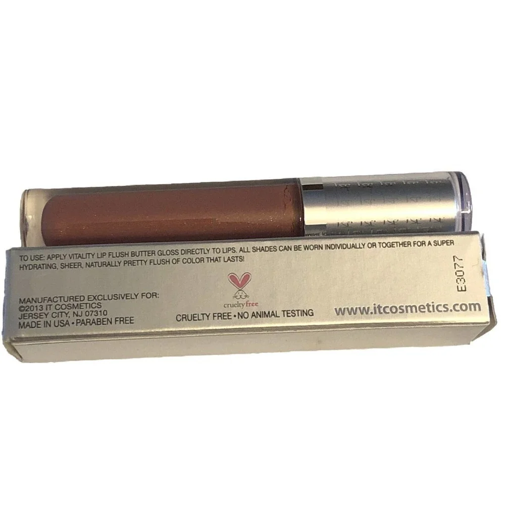 It Cosmetics Lip Flush Lip-Softening Butter Gloss Naturally Pretty BNIB
